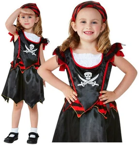 Toddler Boys Girls Kids Childs Pirate Captain Hook Fancy Dress Costume Age 1-4 - Picture 1 of 2