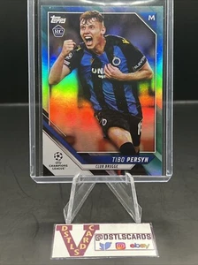2022 Topps UEFA Champions League - TIBO PERSYN ROOKIE AQUA FOIL /299 #85 - Picture 1 of 3
