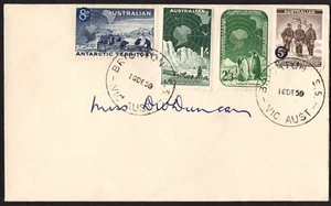 Juego de 4 cubiertas lisas de primer día AAT 1959, muy buen estado - Imagen 1 de 1