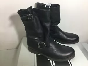 Stivali FRYE Veronica Shortie NERI in pelle pull-on slouchy US 7,5B - Foto 1 di 6