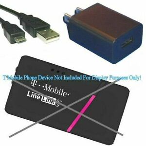 Power Supply Charger + HD USB Power Cable FITS T Mobile ML700 VOIP Phone Device