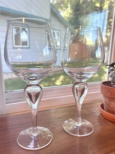 Sasaki "Silhouette" mundgeblasenes Glas Made in Japan 2er Set Wasserkelche - Bild 1 von 4