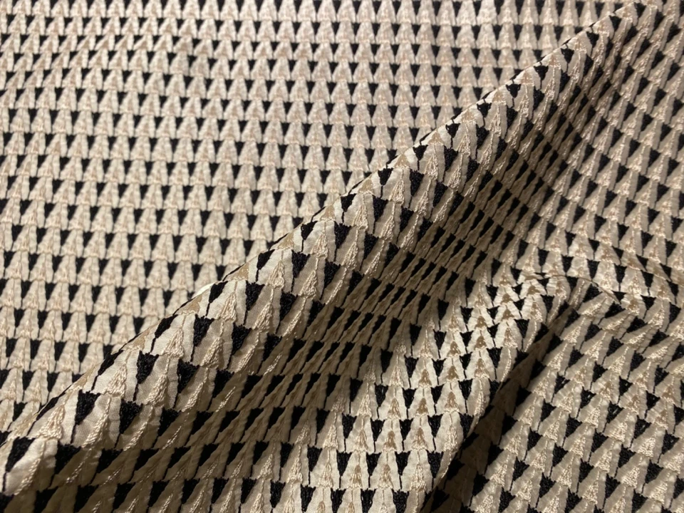 DEDAR Milano Viva Small Scale Embroidered Iridescent SILK Fabric $400 Retail BTY - Image 1 of 4