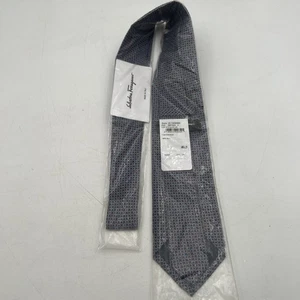 salvatore ferragamo 100% silk tie new with tag made in italy - Picture 1 of 6