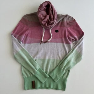 Naketano Jumper Small Knit Turtleneck Colourful Art To Wear Indie Outdoor Hippie - Picture 1 of 14