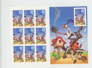 Mr Fancy Cancel Sc 3392 Wiley Coyote 32c EFO Sheet Cat $30 - Picture 1 of 2