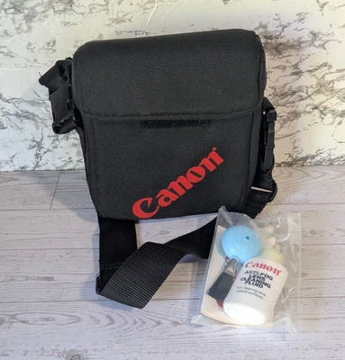 Bolsa acolchada de lona Canon nunca usada para cámara con paquete original para el cuidado de la cámara Foto 1 de 4