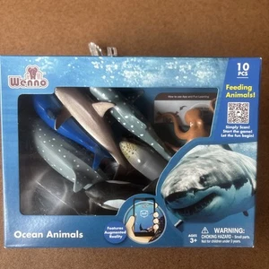 OCEAN ANIMALS - 10 PCS - WENNO-AGE 3+ NIP - Picture 1 of 12