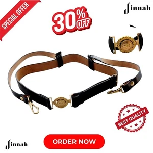 Offiziere Leder Schwert Gürtel mit CS-Schnalle Amerikanischer Bürgerkrieg Kavallerie Union Gürtel - Bild 1 von 4