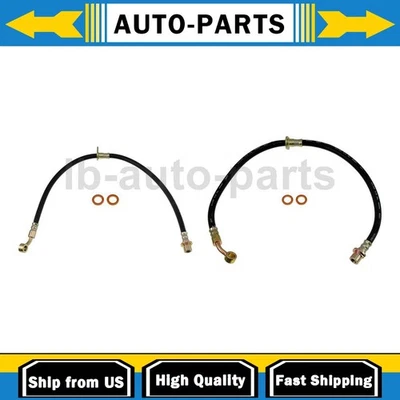 Front Brake Hose 2x For 2003-2011 Honda Element 2.4L - Image 1 of 4