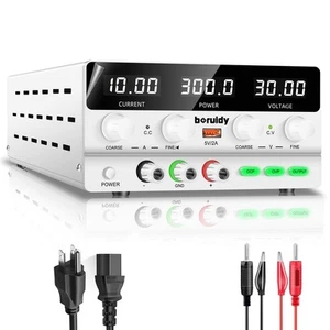 DC Power Supply Variable 30V 10A, 300W Encoder Adjustable Switching Regulated... - Afbeelding 1 van 9