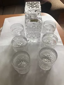 Bleikristallkaraffe mit 6 Gläsern, vor ca. 50 Jahren in Budweis gekauft - Bild 1 von 2
