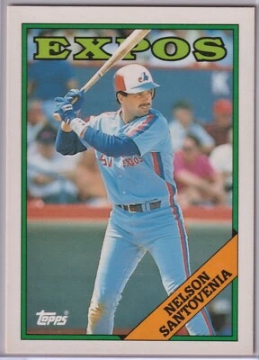 1988 Topps Traded  - NELSON SANTOVENIA - #102T - Montreal Expos - Image 1 of 2