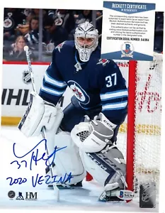 CONNOR HELLEBUYCK SIGNED WINNIPEG JETS 8x10 PHOTO BECKETT BAS COA X41364 - Picture 1 of 1