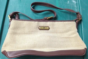 Borsa a mano Etienne Aigner in tweed e pelle appare mai usata - Foto 1 di 8