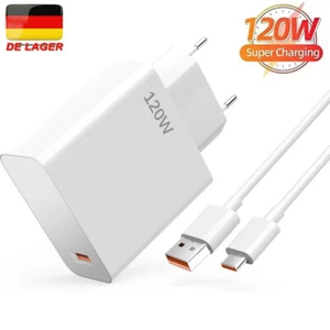 120W USB C Für Xiaomi Schnellladegerät Ladekabel Adapter Netzteil Stecker Typ C - Zdjęcie 1 z 19