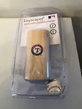 MLB Texas Rangers keyscraper 4000 mAh Wood Power Bank Portable Charger - NEW!