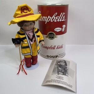 Bambola in porcellana numerata zuppa Campbell bambini pompiere edizione limitata progettata a mano - Foto 1 di 12