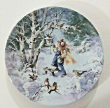 Edwin M Knowles China CO. "Frosty Chorus" Collectible Plate 8.5"