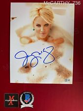 Jenny McCarthy autographed signed 11x14 photo full signature Playboy Beckett