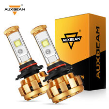 Auxbeam 2x S3-9005 Hb3 LED Headlight Bulbs COB Kit 72w Turbo High Low Beam S3
