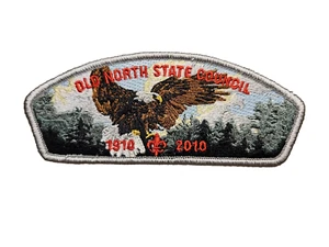 Boy Scout Old North State Council Strip 2010 100th BSA Ann. GRAY Border CSP - Picture 1 of 1