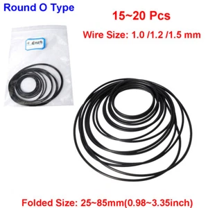 1.0 1.2 1.5mm Universal Mix Cassette Rubber Tape Machine Belt Round O Type Belts - Picture 1 of 9