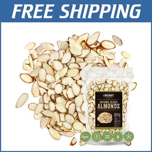 Premium Raw Sliced Almonds 64oz | Gluten-Free & Non-GMO for Healthy Snacking - Picture 1 of 8