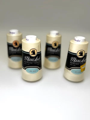 LOT OF 4 -NEW-Maxi-lock Serger Thread color 002-Eggshell polyester 3000 yds - Image 1 of 3