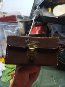 Vintage Ambassadeur Leder Angelrollenkoffer - Bild 1 von 10