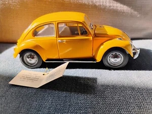 Franklin Mint 1992 Precision Model - 1967 VOLKSWAGEN BEETLE BUG Yellow - Picture 1 of 9