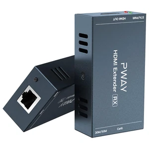 PW-HT202PG HDMI Extender 165Ft/50 Metri, Cavo Cat5E/Cat6, Full HD 1080P, Control - Foto 1 di 12