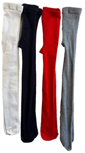 Angelina Footed Tights Girls Size Large 4 Pack Red, White, Blue, Grey - Picture 1 of 6
