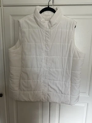 2X Talbots Creamy White Puffer Vest Originally $149++ - Image 1 of 4