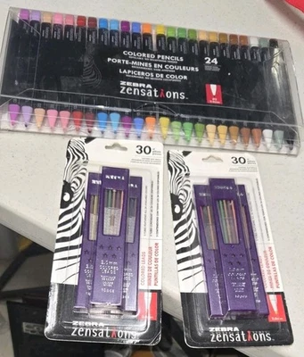 Lápis de cor mecânico Zensations 24 peças conjunto com 60 refis - Imagem 1 de 4
