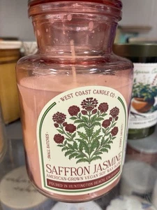 LEOBEN COMPANY Jasmine Saffron Candle 9oz 1 Wick Vegan Soy Wax Blend Glass NEW - Picture 1 of 9