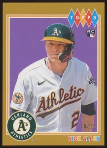 Nick Allen Rookie #39 2022 Topps Brooklyn Collection Gold Oakland Athletics /50 - Picture 1 of 3