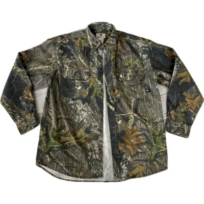 Camisa Mossy Oak Explorer Camuflada Manga Larga Botón Hombres L Caza Exterior Madera Foto 1 de 4