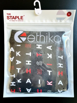Calzoncillos boxer Ethika Staple | Estilo misterioso | Talla pequeña | Negro, blanco y rojo Foto 1 de 2