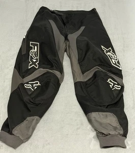Fox Racing  Dirt Bike Moto Pants Size 32 Waist Black Off Road Hip Pads - Picture 1 of 14