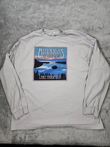 Lake Tahoe Bikeway Shirt Mens 2XL Purple Destination Bicycling Reno Nevada USA - Picture 1 of 10