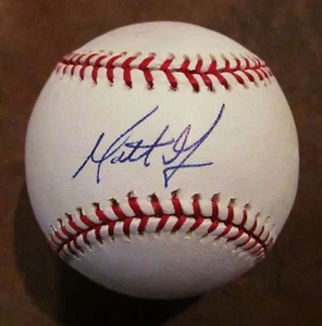 MATT MOORE Signed Auto Rookie RC Baseball COA Rays OML Will Pass PSA Sweet Spot - Picture 1 of 3
