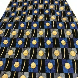 Corbata Ermenegildo Zegna diseño exclusivo para hombre azul gris geométrica XT ANCHO 4,5 L 57 - Imagen 1 de 9