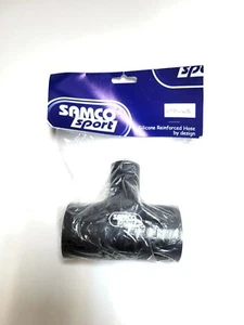 Samco Sport Silicone T-Hose, Black, 55mm (2-1/8 inches) ID Body, 25mm ID Spout - Picture 1 of 1