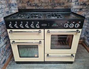 Rangemaster 110 Cream/Chrome Dual Fuel Cooker - DELIVERY AVAILABLE - Picture 1 of 9