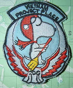 SNOOPY is a FLYING WITCH - Patch - Project Place - Vietnam War - USAF - 2578 - Picture 1 of 2