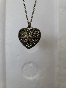 JOYERÍA PAPARAZZI Juego de Collares y Pendientes de Corazón Nuevo con Etiquetas Cristales Tono Bronce - Imagen 1 de 7