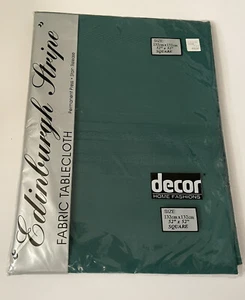 NEW Decor Home Fashions Green Square 52x52 Tablecloth - Picture 1 of 2