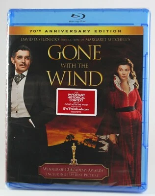 Gone with the Wind Bluray 70th Anniversary Vivien Leigh Clark Gable SEALED - Image 1 of 3