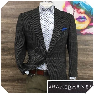 VINTAGE JHANE BARNES Mens Blazer Sport Coat Casual Jacket Size 38R Wool Suit - Picture 1 of 12